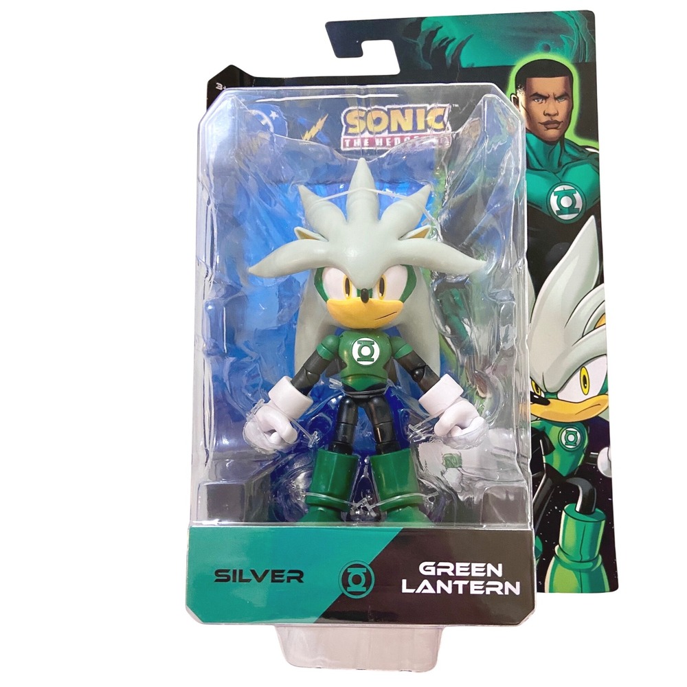 DC X Sonic The Hedgehog GREEN LANTERN/SILVER 5" Figure